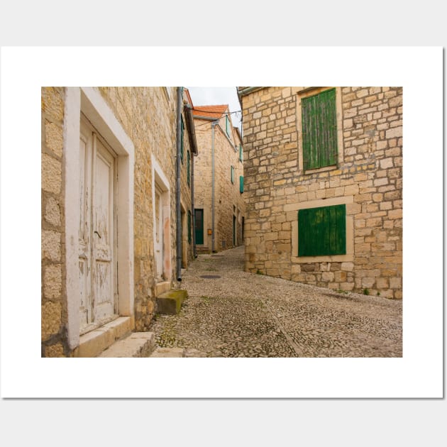 Street in Sutivan, Brac, Croatia Wall Art by jojobob